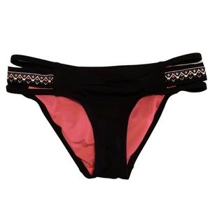 EUC PINK Victoria’s Secret Strappy Bikini Bottom • Size XS